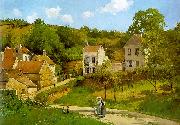 Camille Pissaro The Hermitage at Pontoise Spain oil painting artist